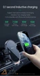 Автомобільний тримач для телефона (автотримач) з бездротовою зарядкою на повітровід на торпедо автоматичний з підсвіткою 2in1 McDodo 15W Black - зображення 2