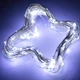 Світлодіодна гірлянда нитка крапля роси 5м 50 LED на батарейках АА 2 шт холодний білий - зображення 2