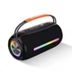 Портативная колонка BOOMSBOX 360 BT/TF/USB/AUX с подсветкой 10 Вт, черная - изображение 1