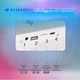 Портативная колонка с RGB-подсветкой и беспроводной зарядкой BT/TF/Wireless Charger/USB/FM/AUX 20 Вт, белый - изображение 7
