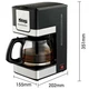 Кофеварка электрическая DSP Kafe Filter кофемашина капельная на 6 чашек 800 Вт чаша 1.2 л Черная - изображение 4