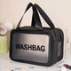 Сумка-органайзер Washbag для косметики и средств гигиены водонепроницаемая Черная ( код: IBH044S ) - изображение 5