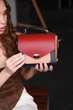 Сучасна та стильна шкіряна жіноча сумка кроссбоді Lamponi Chest one bordo/pink/darkblue - зображення 2