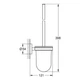 Йоржик для унітазу настінний Grohe QuickFix Start 41185000 - зображення 2