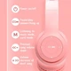 Навушники дитячі Bluetooth накладні Cat Ear P47M Гарнітура MP3 з котячими вушками RGB підсвічуванням Фіолетові - зображення 4