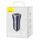 Зарядне автомобільне Baseus Golden Contactor Pro Dual Fast Charger Car Charger C+C 40W CGJP000013 Темно-сірий - изображение 2
