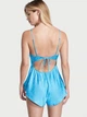 Сатиновий ромпер Victoria's Secret M блакитний - зображення 3