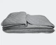 Велюровое стеганое двустороннее покрывало Декор Grey 200х220 Двуспальный Серый - изображение 2