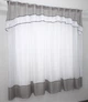 Гардина арка на кухню VR-Textil № 110к белый с серым 270х170 см (52-0248) - изображение 2