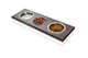 Harley&Cho Три миски на підставці Lunch Bar Brown wood + White, S - зображення 1