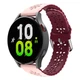 Ремешок для Zepp E - розово-темно-красный / ширина крепления 20мм / силикон / Watchbands Flower (W38-5WB84119054) - изображение 2