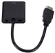 Кабель-переходник HDMI -> VGA конвертер адаптер с аудио 3.5 мм и питанием USB со звуком для Т2 тюнера HDMI2VGA эмулятор монитора (561324018) Черный - изображение 10