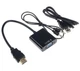 Кабель-переходник HDMI -> VGA конвертер адаптер с аудио 3.5 мм и питанием USB со звуком для Т2 тюнера HDMI2VGA эмулятор монитора (561324018) Черный - изображение 14