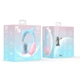 Навушники з вушками кішки провідні ONIKUMA Gaming CAT RGB K9 Blue/Pink ТМ - зображення 2