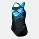 Детский сдельный купальник для девочки Arena MULTI PIXELS SWIMSUIT SWIM PRO 006679-580 128 см Черный/Синий/Голубой (3468337067580) - изображение 3