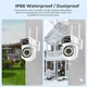 Миникамера IP OMG Q0520S 8Мп WiFi 2 объектива датчик движения ночная запись вращение звук - изображение 4