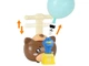 Игровой набор с шариками Воздушные гонки Медведь, 987-32 - изображение 4