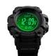 Мужские часы Skmei Processor 1358 с шагомером и барометром Черные - изображение 6
