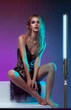 Лампа LED RGB аккумуляторная Stick Lamp H1 |50cm, 4000mAh, 20Вт| студийный свет Black - изображение 12