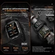 Смарт-годинник Modfit Iron Black-Orange | 1,83" IPS, 380 мАг, 240 х 286, 4GB, HeartRate, IP68 | Чорний Помаранчевий - зображення 5
