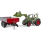 Спецтехника Bruder Трактор Fendt Vario 211 с передним погрузчиком и прицепом (02182) - изображение 2