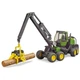 Спецтехніка Bruder Харвестер John Deere 1270G з 1 колодою (02135) - зображення 3