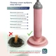 Вантуз прочищення труб A-Plus High plunger для унітазу та раковини, потужний пневматичний Рожевий - зображення 2