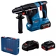 Аккумуляторный перфоратор Bosch Professional GBH 187-LI в кейсе с 2 акб GBA 18V 5Ah и з/у GAL 1880 CV (0611923021) - изображение 1