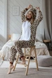 Піжама кігурумі Kigurumi Жіноча Леопард Коричневий розмір XL 175-185 см (103941) - зображення 1