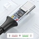 Кабель UGreen USB to Type-C 3A 18W Aluminium Alloy 0.25 м Тёмно-серый US288 (0136) - изображение 5