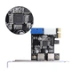 Контролер Ewell PCI-E to USB3.0 (2ext. 19pin USB header, Molex) VIA (EW081) - зображення 4