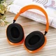 Наушники беспроводные Bluetooth Macaron P9 PRO оранжево-черный с MP3 с плеером - изображение 3