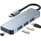 USB Type-C Hub, концентратор для ноутбука Addap UH-06, Хаб на 4 порта (7778) - изображение 1