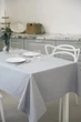 Водоотталкивающая скатерть на стол TouchableLinen 1 шт 150 см x 250 см Світло сірий Хлопок с тефлоновым покрытием - изображение 1