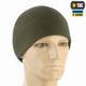 M-Tac шапка Watch Cap Elite фліс (320г/м2) з липучкою під патч Dark Olive Розмір М - зображення 3