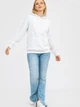 Худи женское Ray Basic U0402W 3XL White (RAY2000000001487) - изображение 4