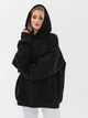Худи теплое оверсайз женское Ray Oversize U0404W XXS/XS Black (RAY2000000039343) - изображение 1
