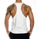 Майка для бодібілдингу Gymshark Fitness 4129 XL Білий - зображення 3