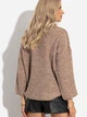 Sweter z golfem damski ciepły Fobya Sweater F1270 38/40 Latte (5903707128075) - obraz 2