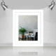 Рамка для фото деревянная 20х25 под фото 15х20 багет: DL2001-02 Белый (с глянцевым прозрачным пластиком 0.8мм, паспарту белое, двп) EmojiFrame - изображение 2