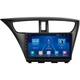 Штатная магнитола Lesko для Honda Civic IX Рестайлинг 2013-2017 экран 9" 6/128Gb 4G Wi-Fi GPS Top - изображение 1