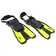 Ласты тренировочные короткие с открытой пяткой Seals Fit F16 размер S (34-38) Black-Neon Green - изображение 1