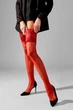 Чулки под пояс, 20 den Legs 1/2(S) Красный (90875) - изображение 1