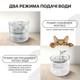 Фонтанчик для кота питьевой фонтан для кошек собак котов автоматическая поилка кошки с фильтром белая NPET WF100 1.6 л (WNPT-1.6L) - изображение 2