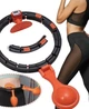 Массажный обруч Intelligent Hula Hoop центробежным шаром и счетчиком для похудения живота хулахап - изображение 3