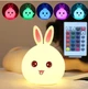 Силиконовый лампа ночника в форме кролика, креативный 3DTOYSLAMP - изображение 1