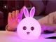 Силиконовый лампа ночника в форме кролика, креативный 3DTOYSLAMP - изображение 5