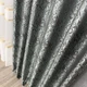 Шикарные готовые шторы Ромб TG Home из жаккардовой ткани Бирюзово-серый - изображение 5