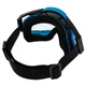 Мотоочки маска кроссовая JIE POLLY J027-1 прозрачный визор (TPU, PC, цвет черный-синий) - изображение 3