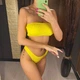 Женский раздельный купальник жатка бандо HAWAII BANDO желтый размер M - изображение 3